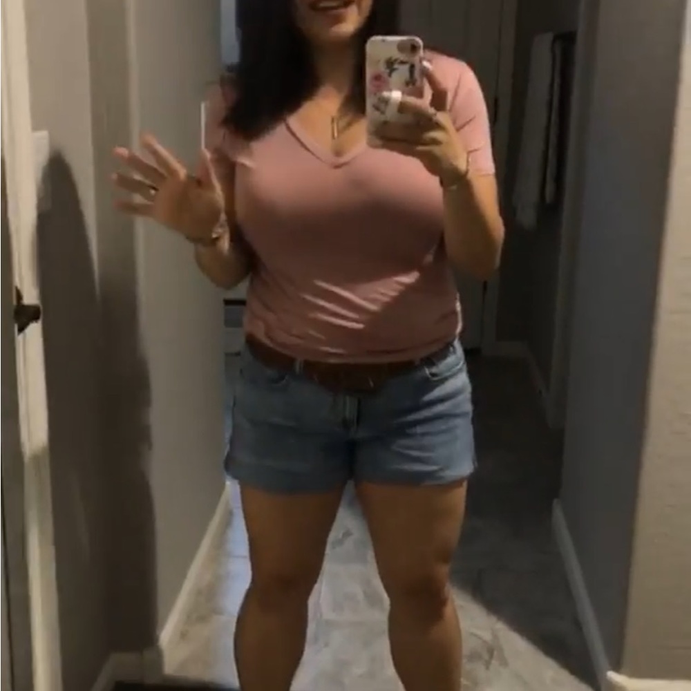 Carly Jean Los Angeles blush top